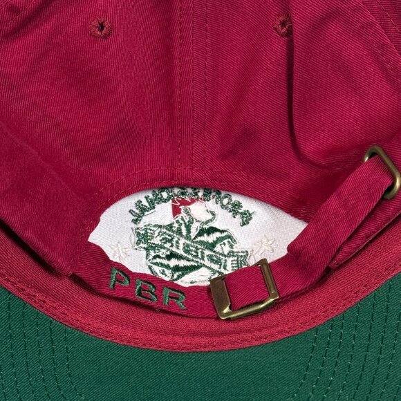 Professional Bull Riders PBR Hat Hunting Outdoors Baseball Cap Red Green Adj - Picture 3 of 10